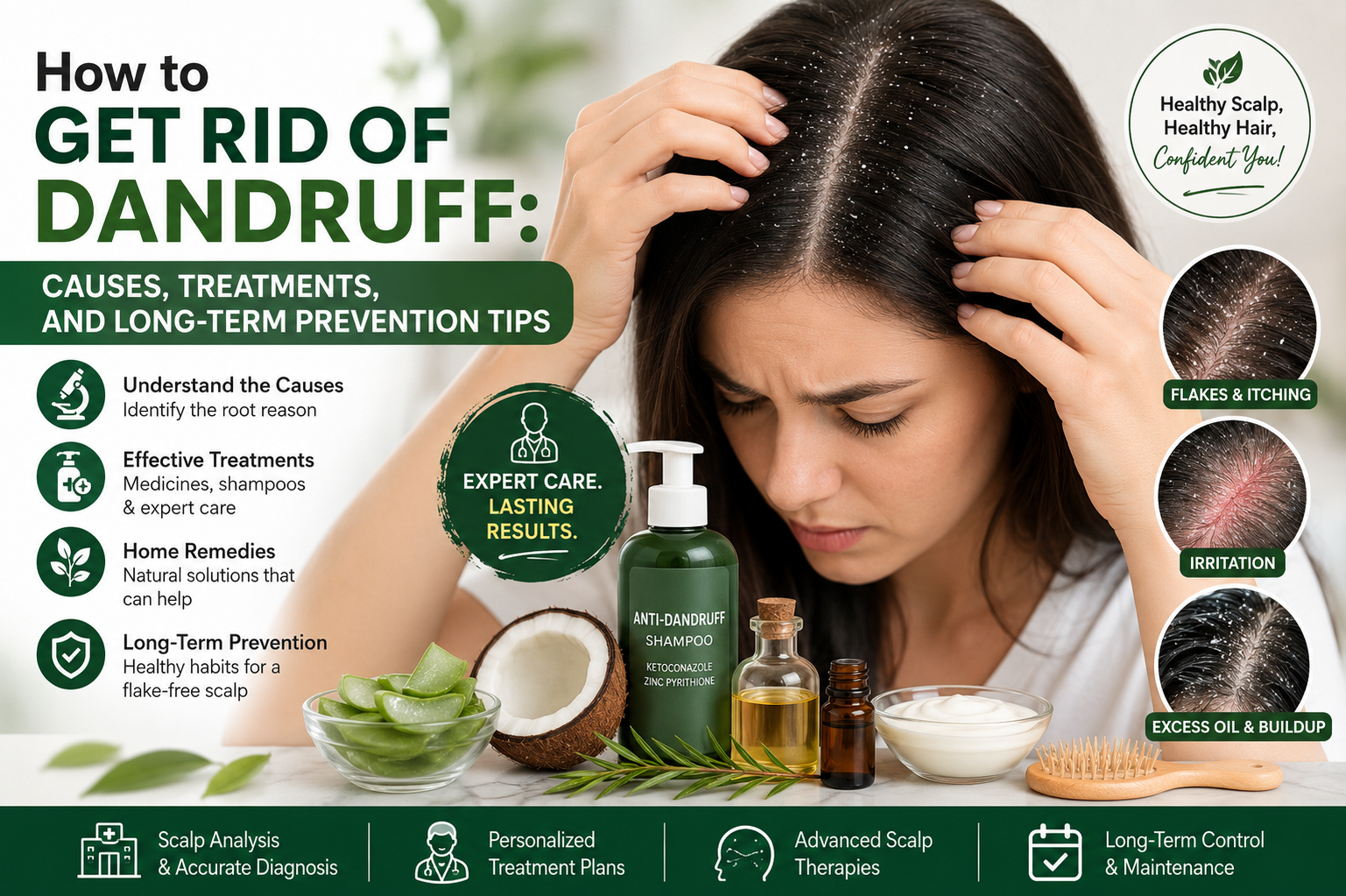 how to get rid of dandruff